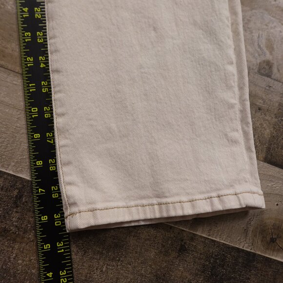 Kut from the Kloth jeans Christine Straight Leg women's 10 cream - Picture 6 of 15